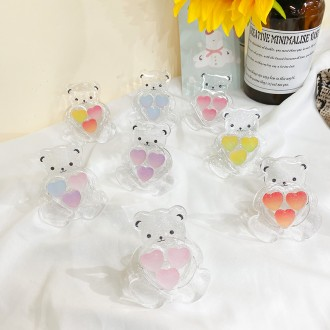 Heart Jelly Bear Transparent Smart Talk Finger Talk 8 loại