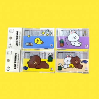 Line Friends T-Money trong suốt Phiên bản giới hạn 1 Loại Hoạt hình Bộ sưu tập Thẻ xe buýt Hàng hóa