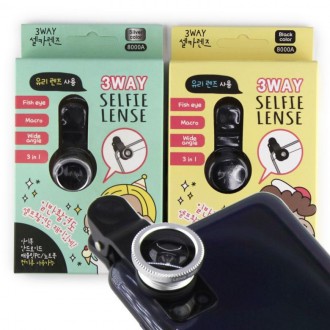 Ống Kính Selfie iWings 8000 Selfie Lens Cookie 3WAY Ống Kính Selfie Điện Thoại Di Động Điện Thoại Thông Minh Góc Rộng Ống Kính Chụp Ảnh Tự Sướng Mắt Cá