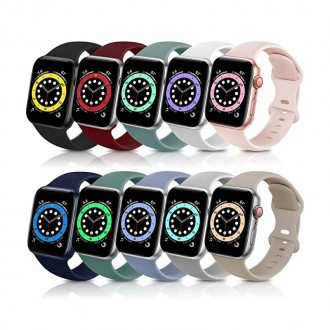 [Hunicase] 22 loại dây đeo đồng hồ Apple Watch dây silicon mềm sang trọng