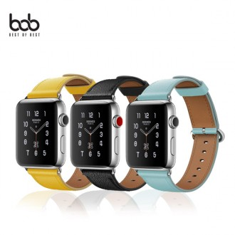 Bob Apple Watch Dây đeo bằng da màu tương thích Dây đeo đồng hồ cho Apple Watch 8 Ultra 7 SE 6 5 thế hệ thứ 4