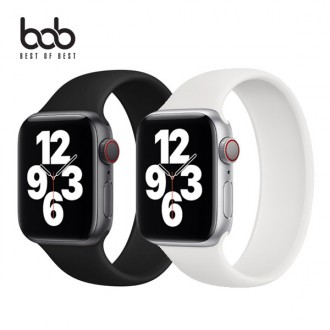 Dây đeo solo silicone đơn giản bob đàn hồi cho Apple Watch 8 Ultra 7 SE 6 5 thế hệ thứ 4