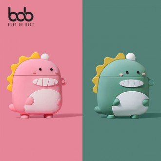 Bob Bubble Bubble Dinosaur AirPod Tương thích 3D Vỏ silicon AirPod AirPod Pro 2 Thế hệ thứ 2 Thế hệ thứ 1