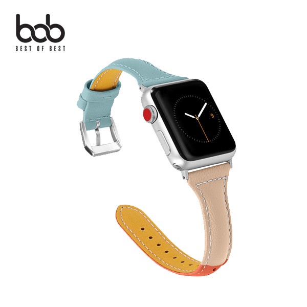 Bob Apple Watch tương thích kết hợp màu sắc kết hợp da thanh mảnh dây đai khóa dây đeo dây đeo đồng hồ cho Apple Watch 8 Ultra 7 SE 6 5 4