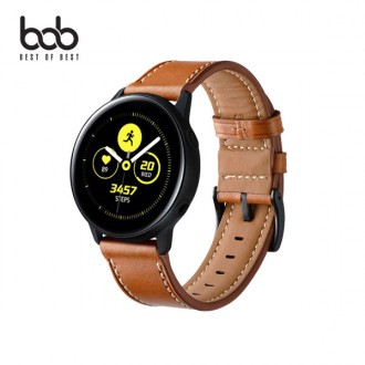 Dây đeo da màu bob Dây đồng hồ dành riêng cho Galaxy Watch Watch7 6 5 4 3 Classic Active