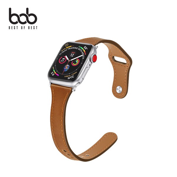 bob Apple Watch Tương thích Slander *Pin Tuck Dây đeo bằng da Dây đeo đồng hồ Apple Watch 8 Ultra 7 SE 6 5 Thế hệ thứ 4