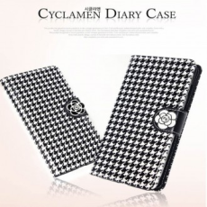 Ruben Hound Tooth Rose Diary Galaxy A13 LTE Case/Thẻ lưu trữ/Loại ví đôi