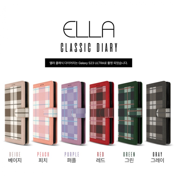 Limit Ella Classic Diary Case cho Galaxy Jump 2/M33/Kèm dây đeo/Loại ví/Ngăn đựng thẻ/Nhiều ngăn đựng