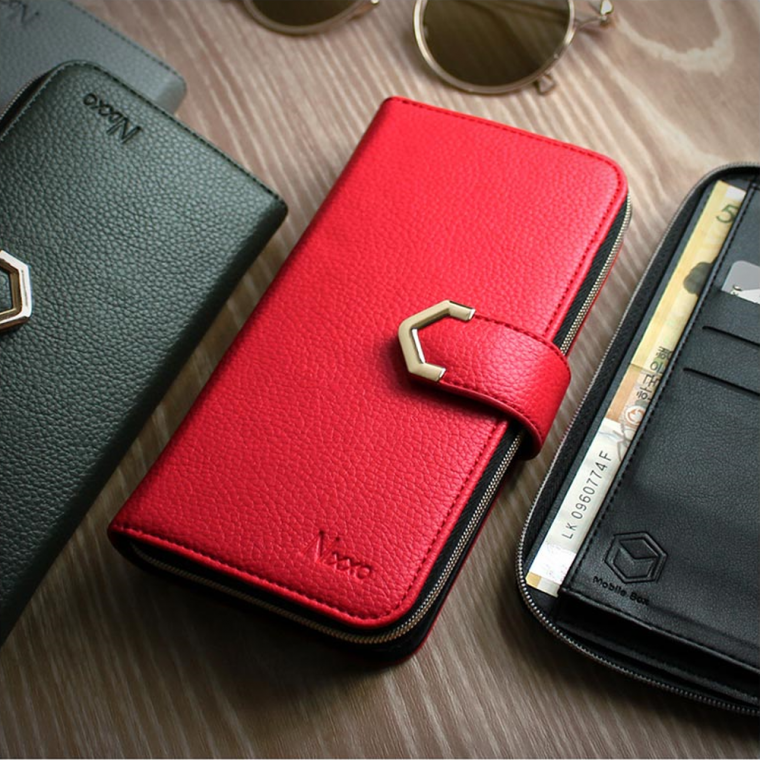 Hộp đựng nhật ký Nikso Pebble Zipper/Loại ví/Bộ lưu trữ thẻ cho Galaxy Note 20