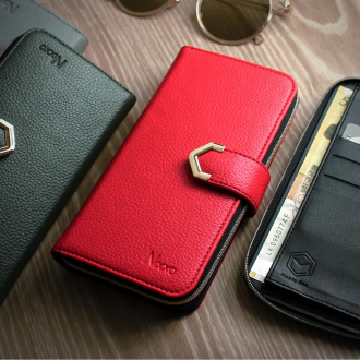 Hộp đựng nhật ký Nikso Pebble Zipper/Loại ví/Bộ lưu trữ thẻ cho Galaxy S10 Plus