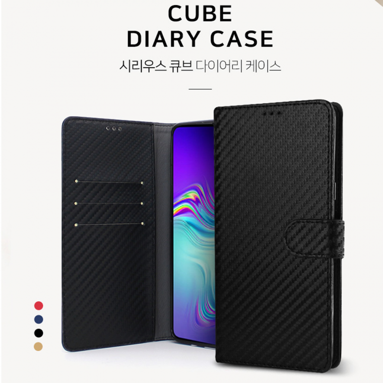 Ốp lưng Sirius Cube Nhật ký cho Galaxy A31/Loại ví/Loại mỏng/Túi đựng thẻ