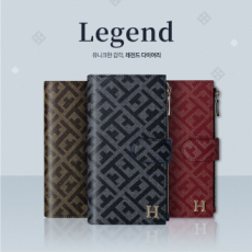 Ốp lưng Legend Diary cho Galaxy A25 5G/Loại ví/Lưu trữ thẻ/Nhật ký dây kéo/Lưu trữ Mulphy/Ví tiền xu/Có dây đeo