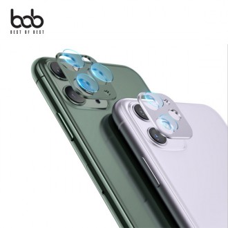 bob Magic Shield Bảo vệ camera dòng iPhone 11 tấm bảo vệ có thể tháo rời bằng kim loại và kính