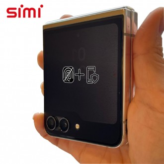 Miếng dán bảo vệ quyền riêng tư chống vân tay bên ngoài của Simi Galaxy Z Flip 5 (3 miếng)