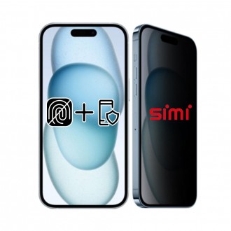 Phim bảo vệ quyền riêng tư chống dấu vân tay của Simi iPhone 15