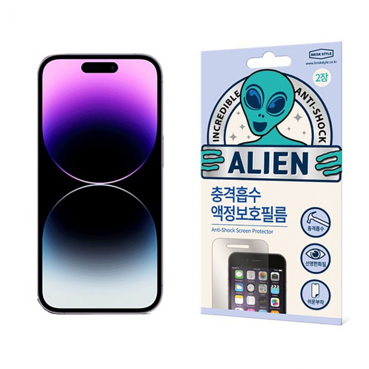 Phim chống sốc bảo vệ màn hình iPhone 14 Pro Alien Shield (2 tấm)