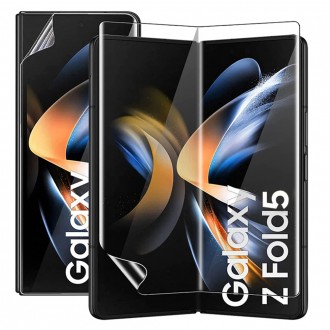 Incine Galaxy Z Fold 5 F946 Kết cấu giấy giòn 3D Full Cover Phim bảo vệ màn hình LCD Urethane Nội thất 2 tờ Nội thất phía trước 2 tờ