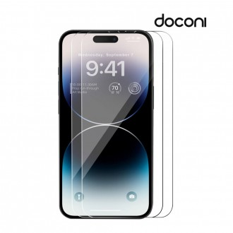 Phim dán kính cường lực Doconi iPhone 14 Plus Pro Pro Max 2 tấm