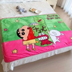 Chăn đầu gối Crayon Shin-chan (lớn) – xanh hồng