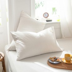 Nguyên chất bao cotton loại gối áo gối 2P trắng 60x40 gối lá gối gối ôm gối