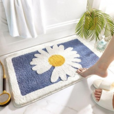 Thảm trải sàn vuông WD Big Daisy 3 màu cỡ nhỏ 40x60