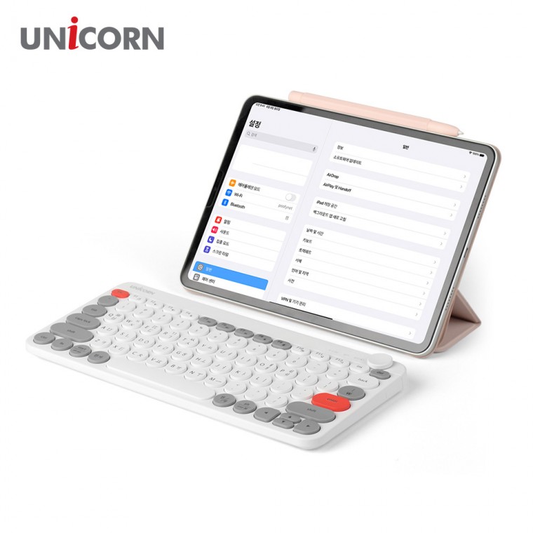 [Unicorn] Bàn phím không dây Bluetooth máy tính bảng iPad đa ghép nối máy đánh chữ bàn phím xinh xắn BK-300SB