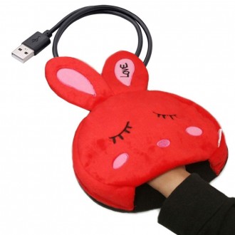 Love Rabbit USB Nhiệt Sưởi Chuột Pad Cổ Tay Đệm Tay Ấm Hơn