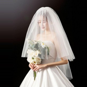 Wedding Veil Veil Tự chụp ảnh cưới Đạo cụ kiểu bóng cô dâu