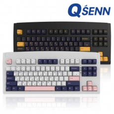 QSENN DT35 87 PBT V1 Bàn phím cơ có dây/không dây được bôi trơn hoàn toàn bằng Gasnet