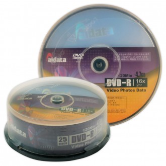 aidata dvdr trống dvdr DVD-R 16X 4.7GB 25P (bánh)