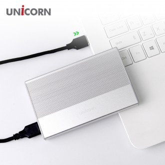 Unicorn USB3.1 SSD HDD 2,5 inch bên ngoài hộp cứng bằng nhôm lắp ráp trượt HDD-600VA