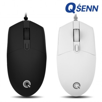 Chuột USB QSENN QSENN GP-M500 (Đen Trắng)