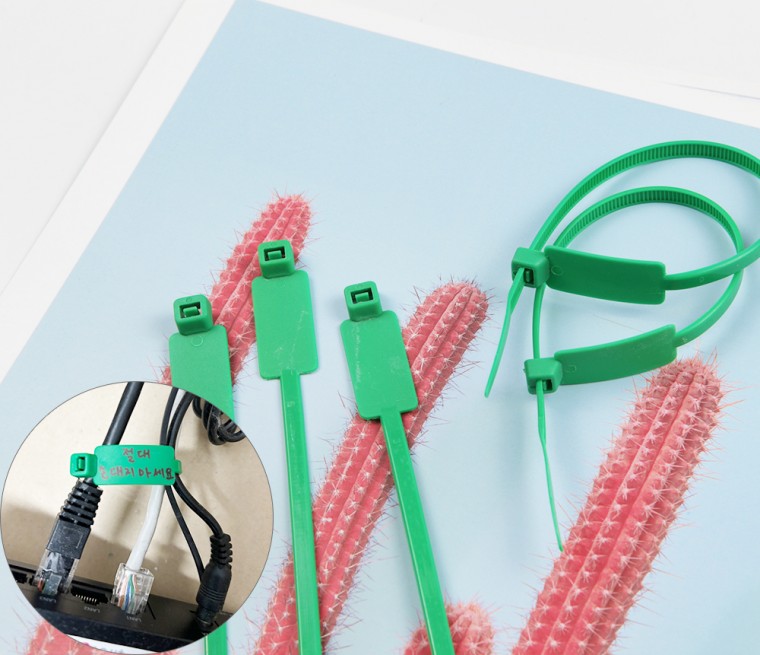 Ghi nhớ Tên dọc Nametec Cable Tie Green 100P