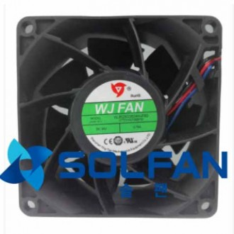 WJB2803824H-F80 loại 2 bóng / quạt WJ / quạt làm mát DCFAN / DC24V / quạt làm mát kích thước 80mm x 38mm