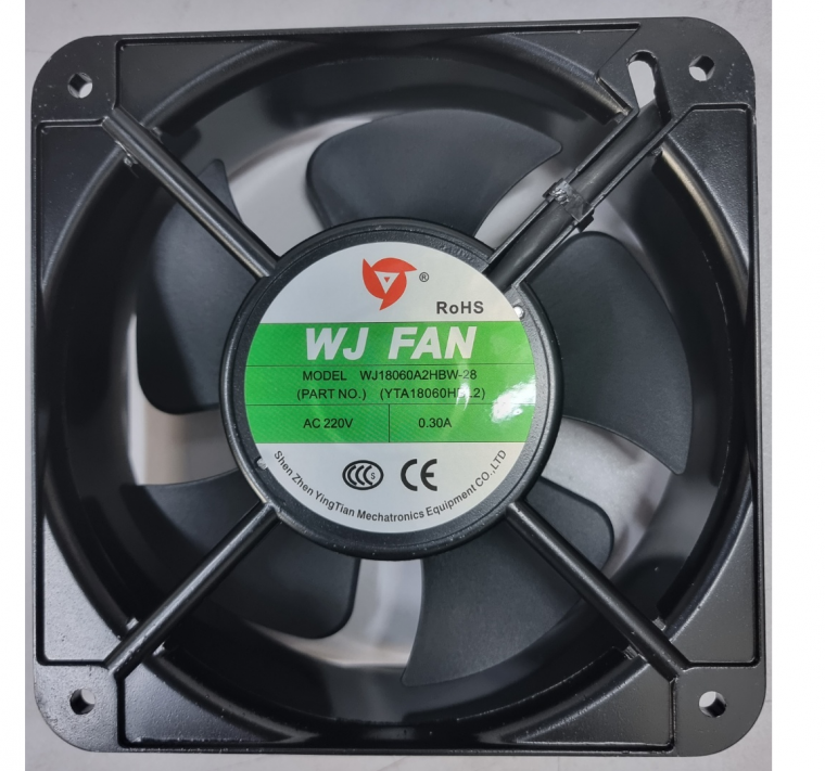 WJ18060A2HBW-28 loại 2 bóng / QUẠT AC220V / Quạt WJ / quạt làm mát / quạt làm mát kích thước 180mm x 60mm