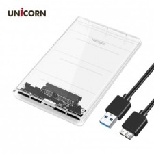 Hộp cứng gắn ngoài Unicorn A loại 2,5 inch USB3.1 HDD SDD HD-6000G