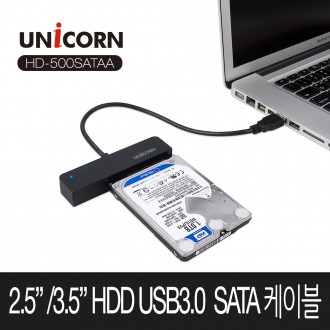 HD-500SATAA với bộ chuyển đổi bộ điều khiển SATA Unicorn USB3.0 HDD