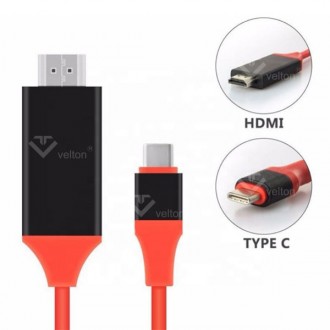 Cáp chuyển đổi HD-V08 loại C sang HDMI 1.9M