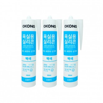 Goku Phòng Tắm Silicone (300Ml) Trắng 9362-3 Chiếc Silicon Nội Thất Khung Xe Niêm Phong Chống Thấm Nước Khoảng Cách Chất Độn