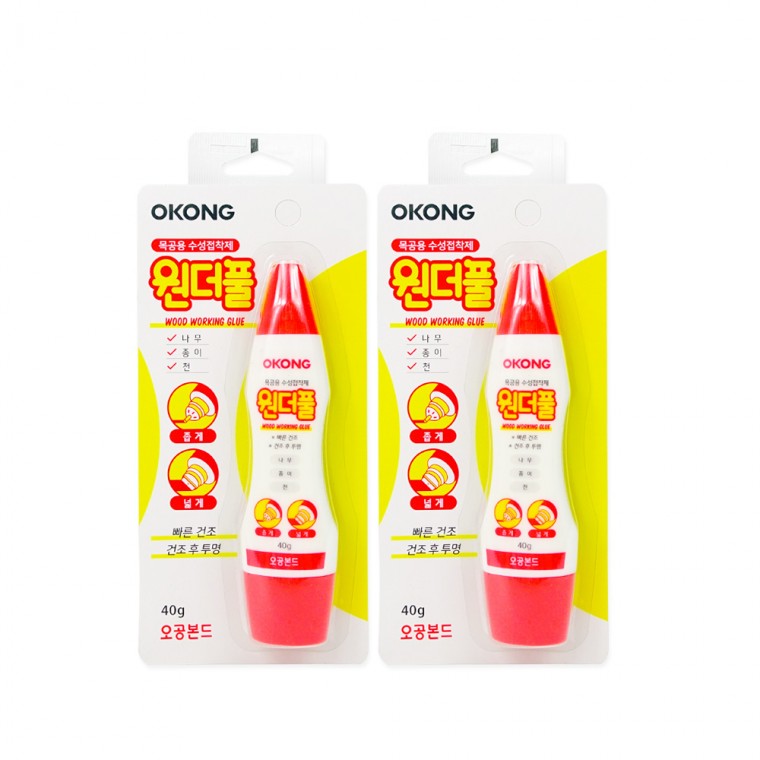 Keo dán gốc nước Ogong dùng cho chế biến gỗ Wonderful (40g) 2157-2 đơn vị Ogong bond Liên kết thủ công Liên kết chế biến gỗ Keo dán gỗ