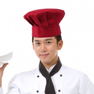 Bộ mũ bếp vệ sinh Win Chef 2P (Đỏ) Mũ đầu bếp làm bánh