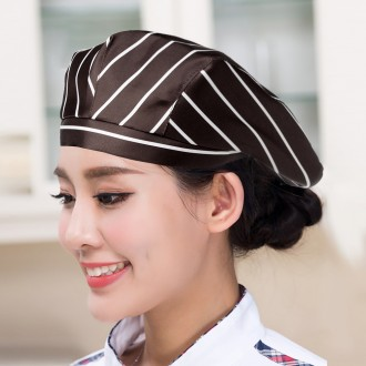 Mũ beret đồng phục nhà bếp thương mại mũ vệ sinh quán cà phê