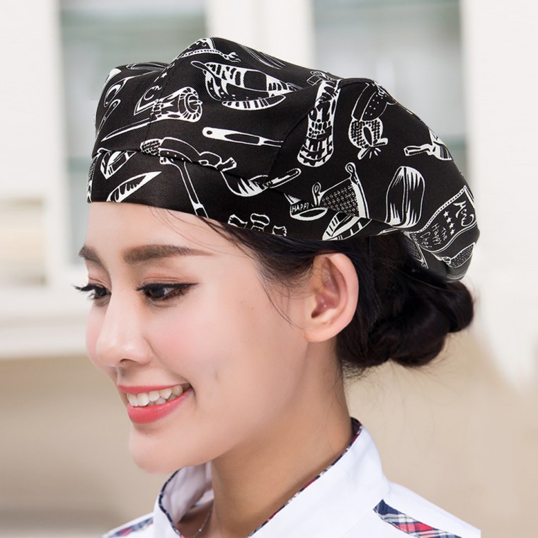 Mũ đồng phục Beret Nhà bếp Mũ kinh doanh quán cà phê