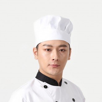 Mũ bếp vệ sinh Chef Nine Rubber Band (Trắng)