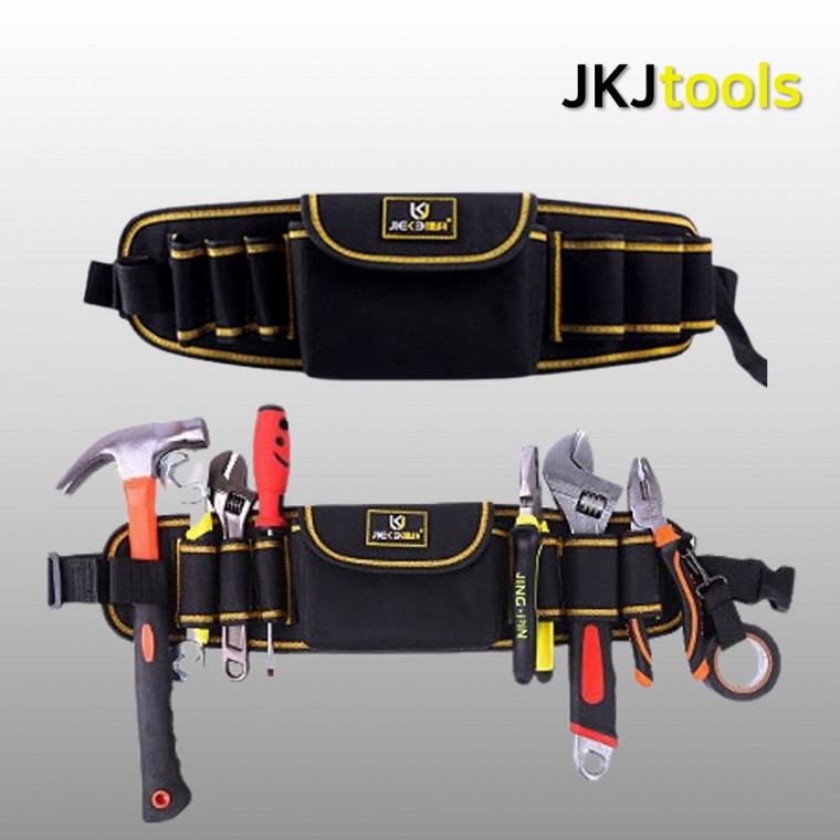 JKJtools Đa Dụng Cụ Hông Bao JK-102 Mạnh Vải Oxford Thắt Lưng Dụng Cụ Đa Năng Xây Dựng Dây Dụng Cụ Móc Treo Dụng Cụ Thắt Lưng