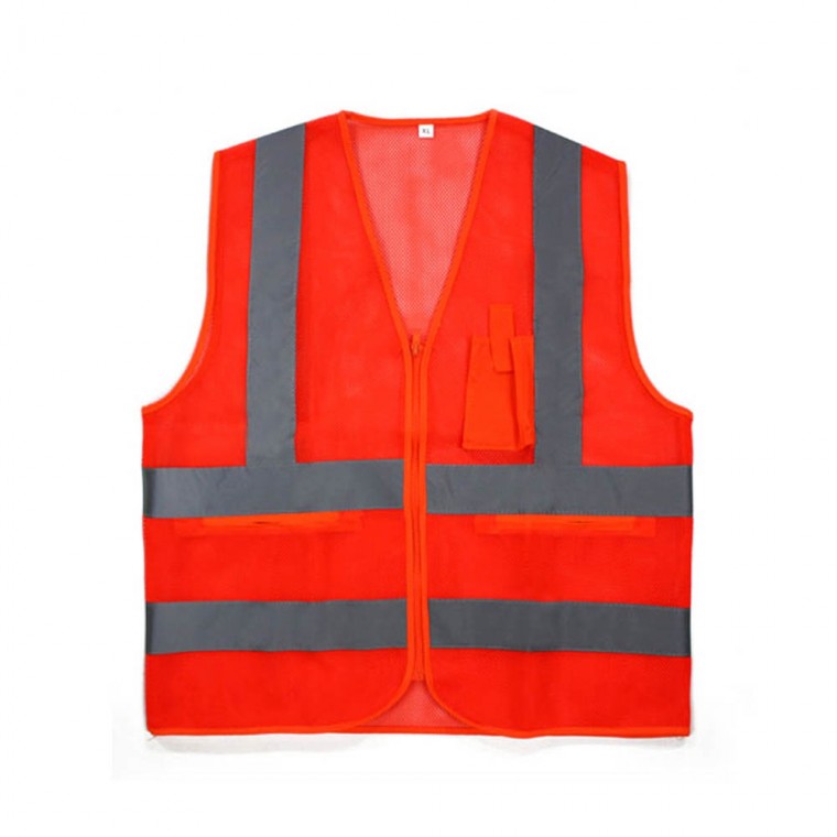 Vest Signalman MR-302-2 Áo Lưới Màu Cam Xám Đai XXXL