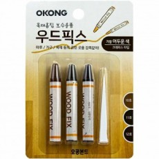 Goku Wood Scratch Repair Wood Fix Màu tối nhất 4,5g 3 miếng